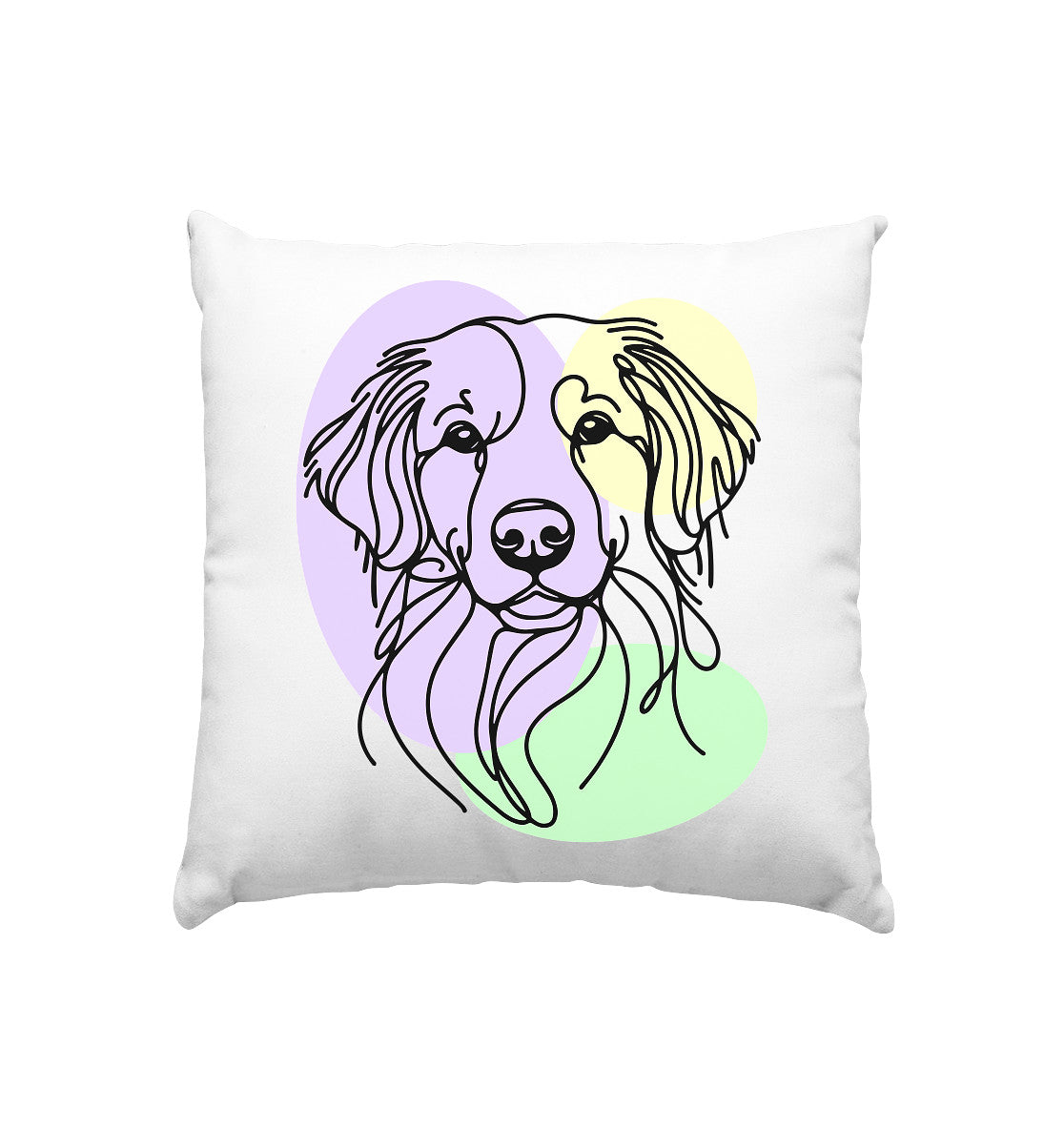 Line Art - Süßer Kooikerhondje - Kissen 40x40cm