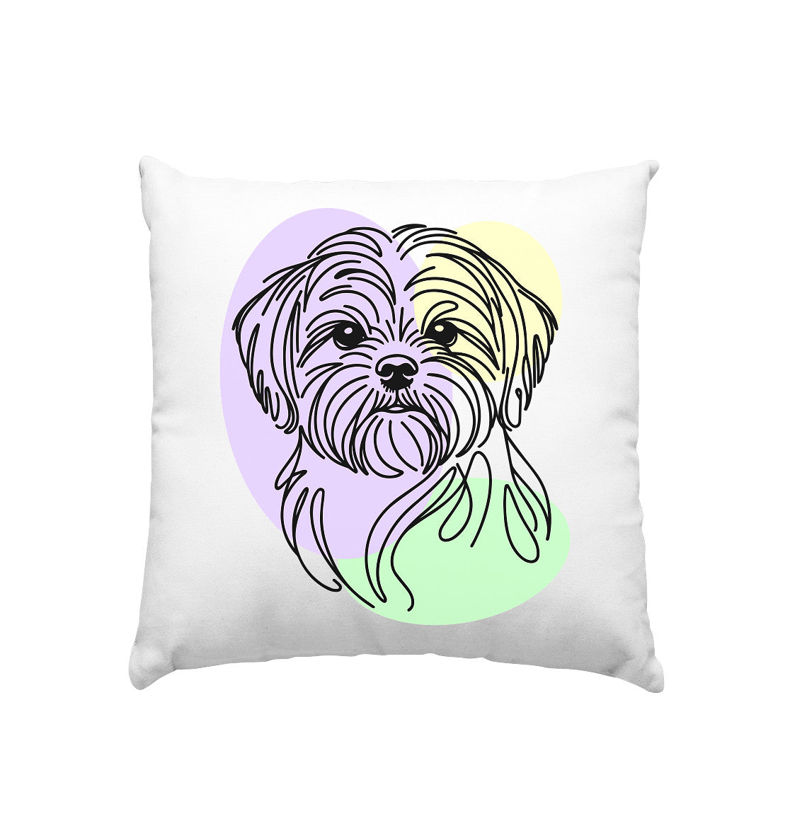 Line Art - Süßer Shih Tzu - Kissen 40x40cm