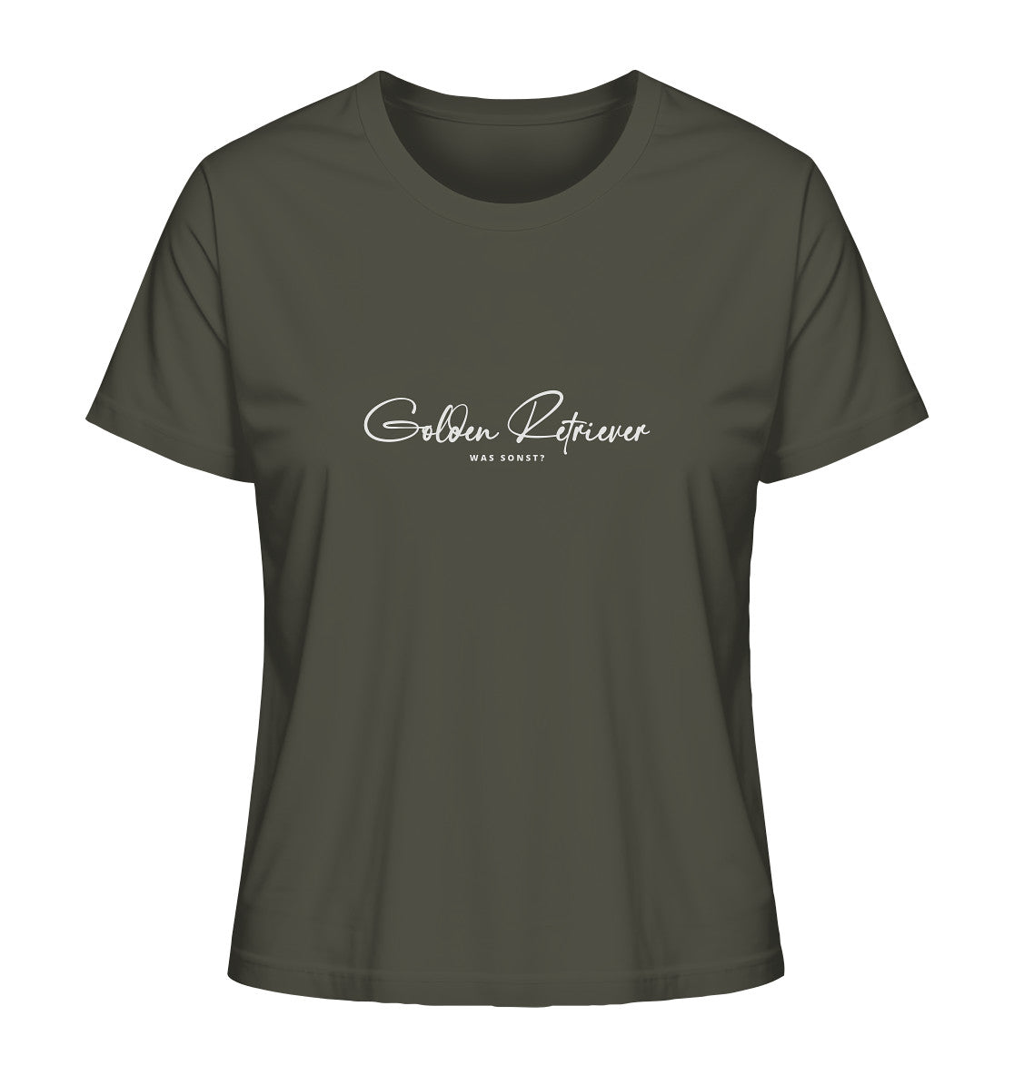 Was sonst? Golden Retriever - Ladies Organic Shirt