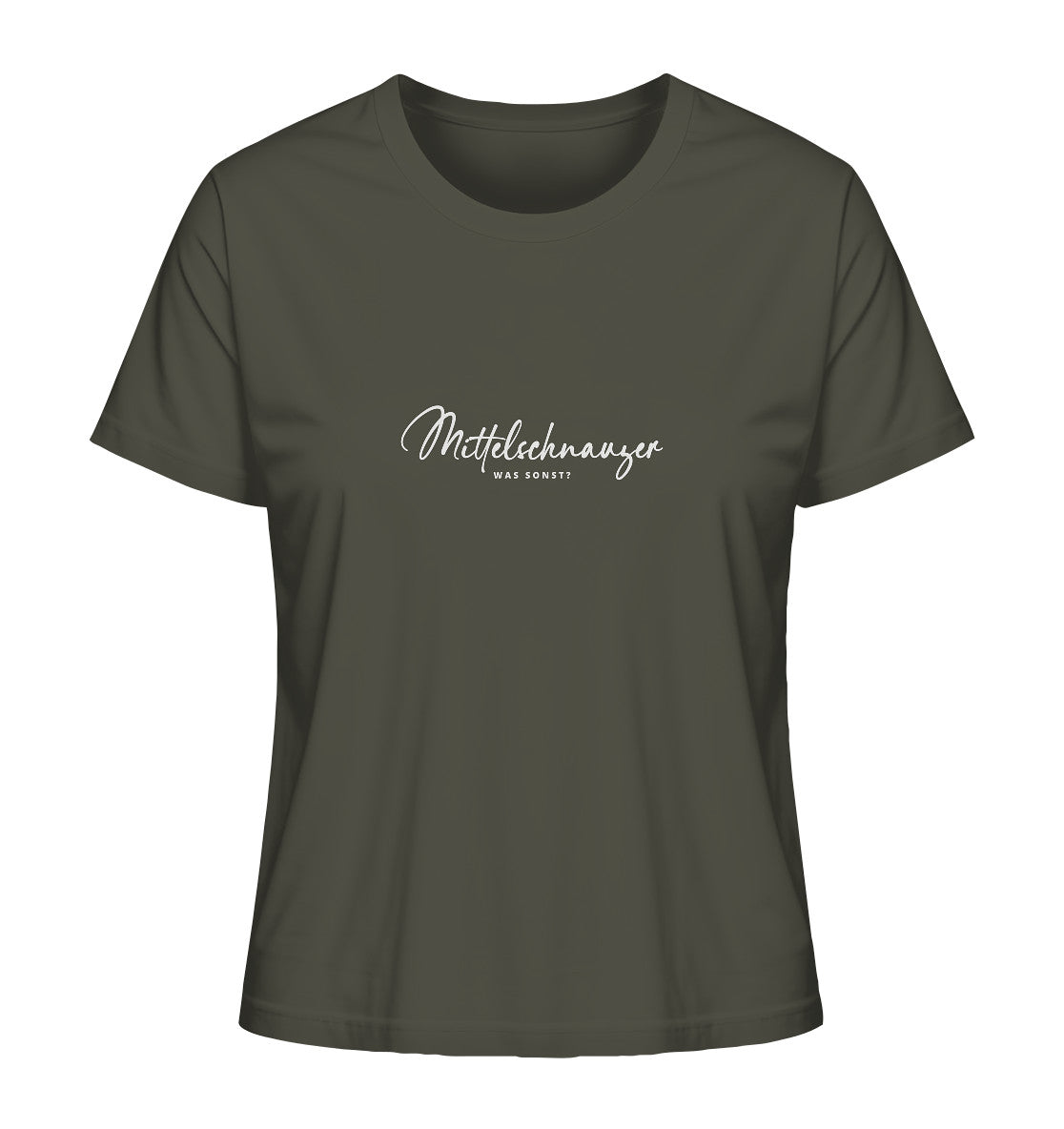 Was sonst? Mittelschnauzer - Ladies Organic Shirt