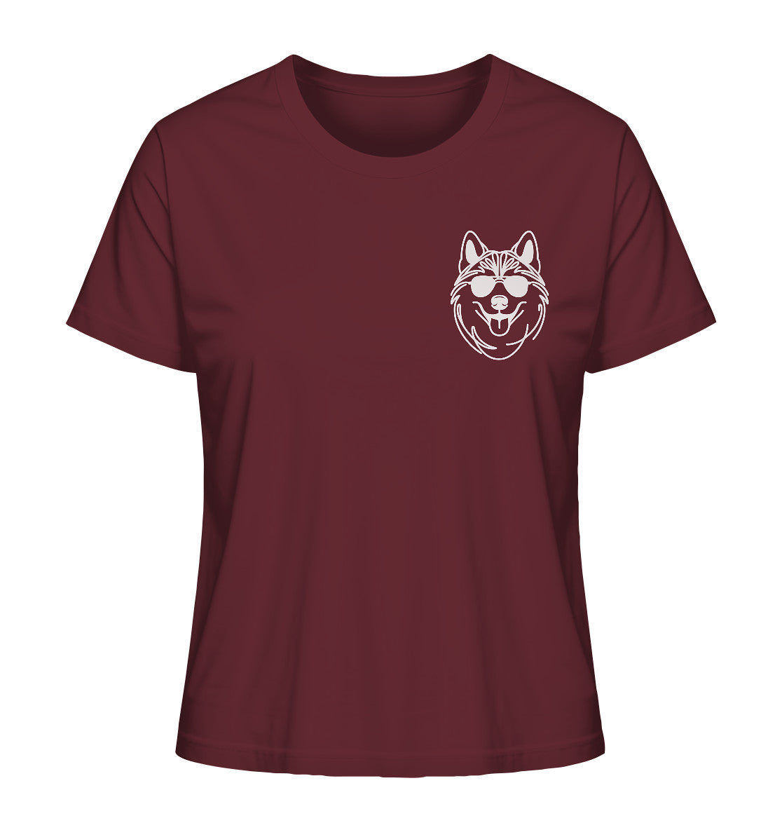 Line Art - Cooler Husky - Ladies Organic Shirt