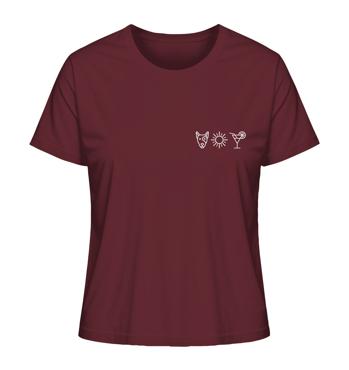 Bullterrier - Sonne Cocktail - Ladies Organic Shirt