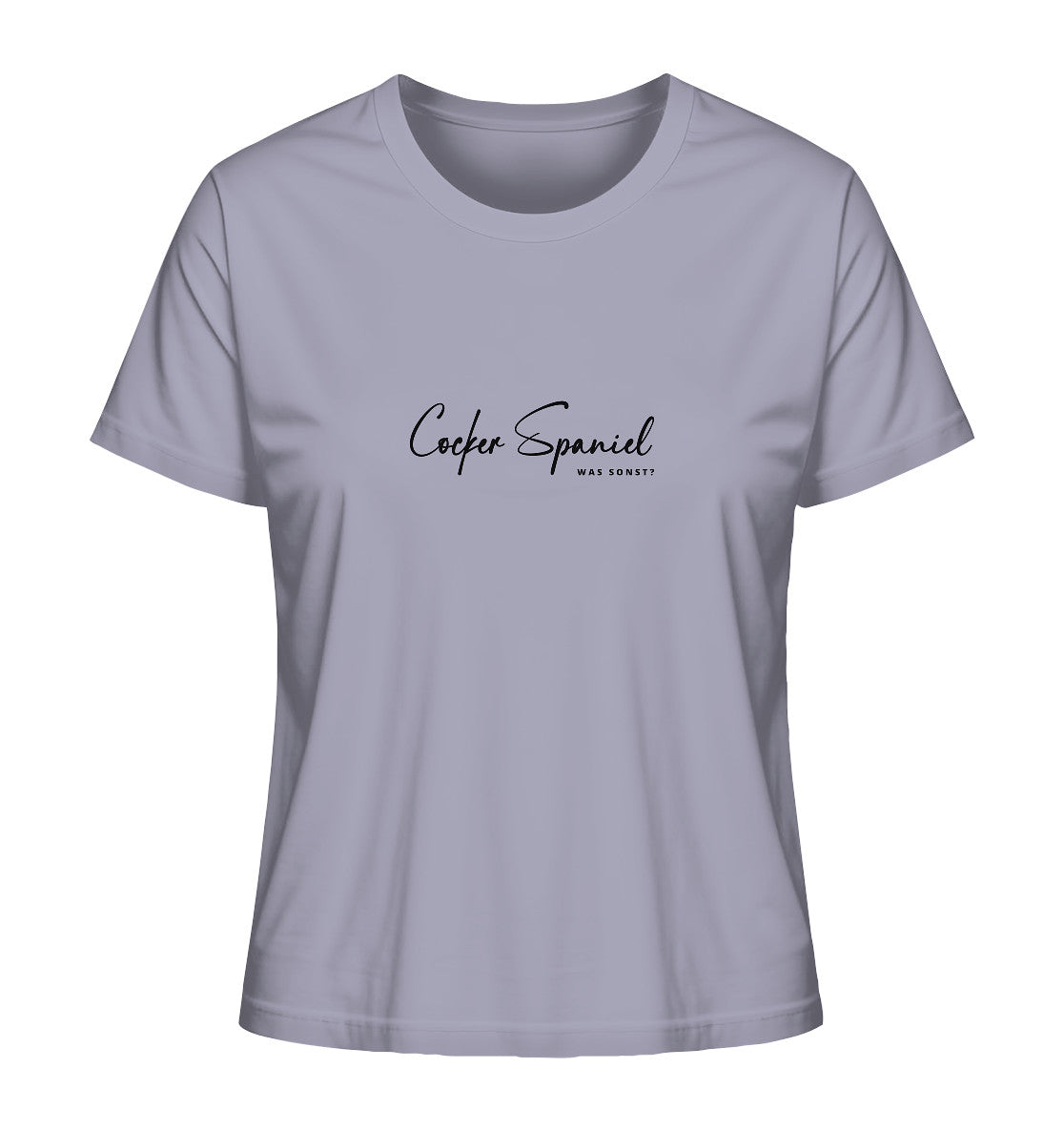 Was sonst? Cocker Spaniel - Ladies Organic Shirt
