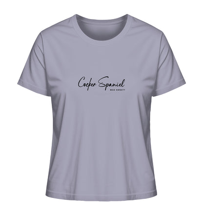 Was sonst? Cocker Spaniel - Ladies Organic Shirt