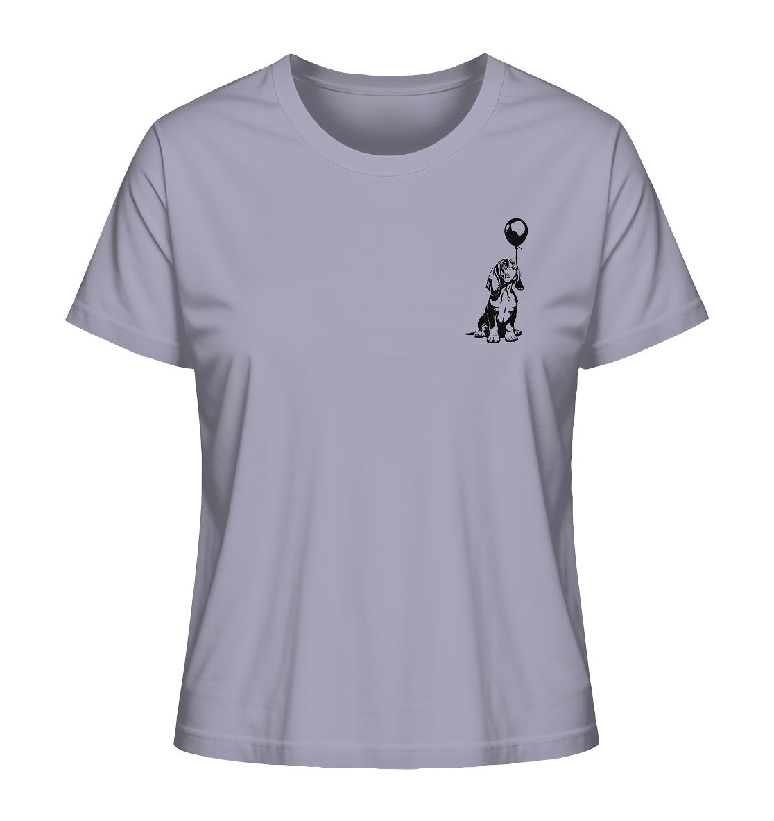 Ballon Basset Hound - Ladies Organic Shirt