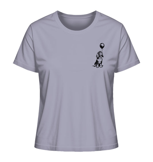 Ballon Basset Hound - Ladies Organic Shirt