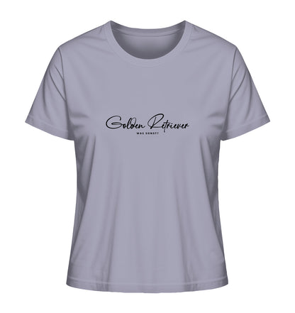 Was sonst? Golden Retriever - Ladies Organic Shirt