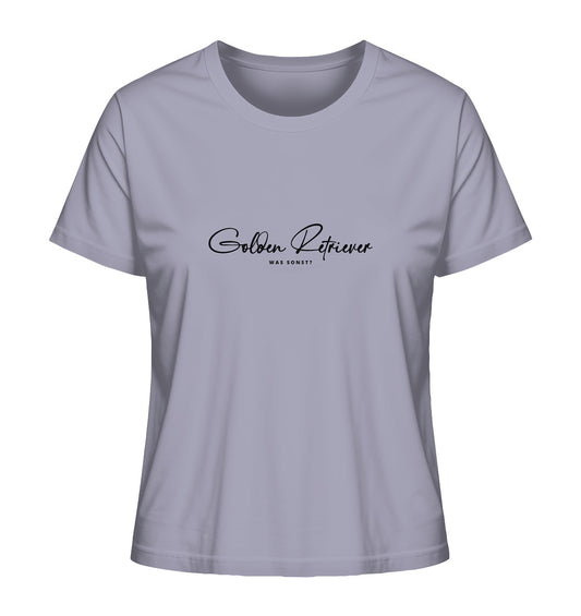 Was sonst? Golden Retriever - Ladies Organic Shirt