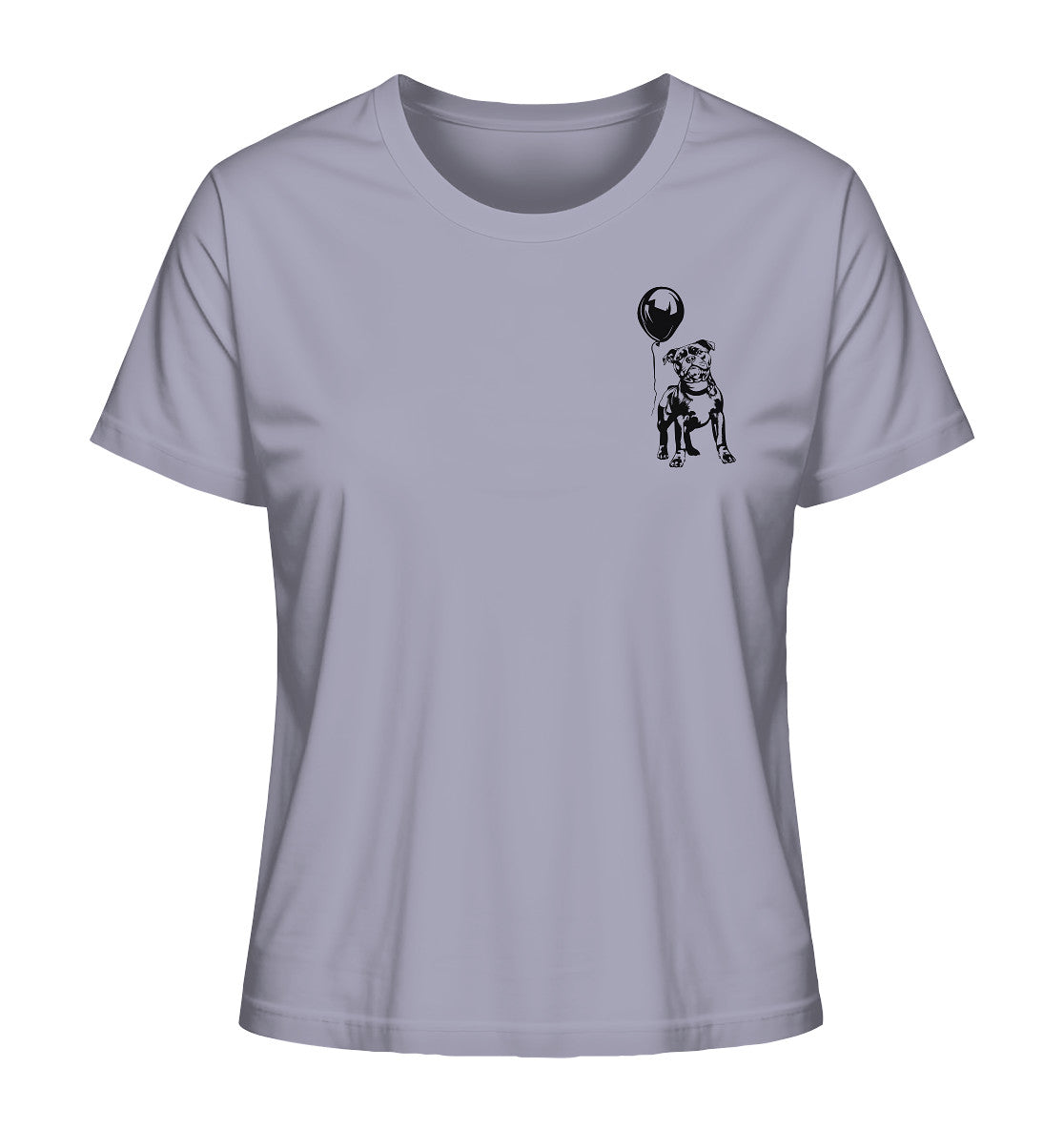 Ballon Staffordshire Bullterrier - Ladies Organic Shirt