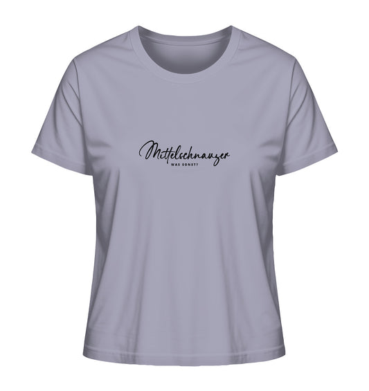 Was sonst? Mittelschnauzer - Ladies Organic Shirt