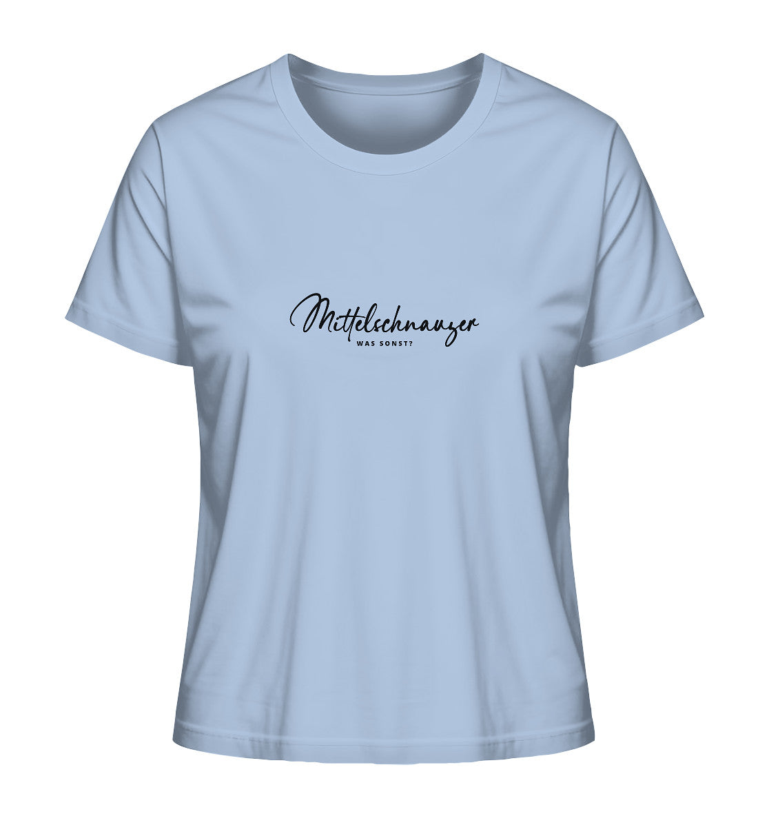 Was sonst? Mittelschnauzer - Ladies Organic Shirt