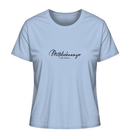 Was sonst? Mittelschnauzer - Ladies Organic Shirt