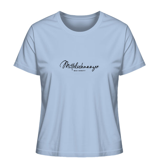 Was sonst? Mittelschnauzer - Ladies Organic Shirt