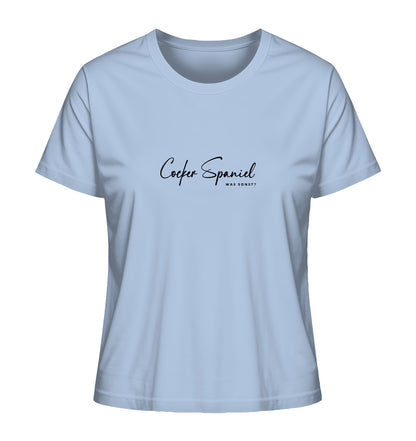 Was sonst? Cocker Spaniel - Ladies Organic Shirt