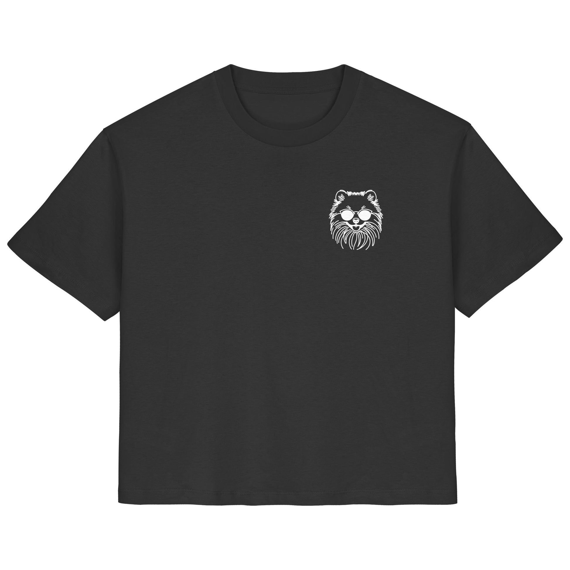 Line Art - Cooler Pomeranian - Ladies Organic Shirt