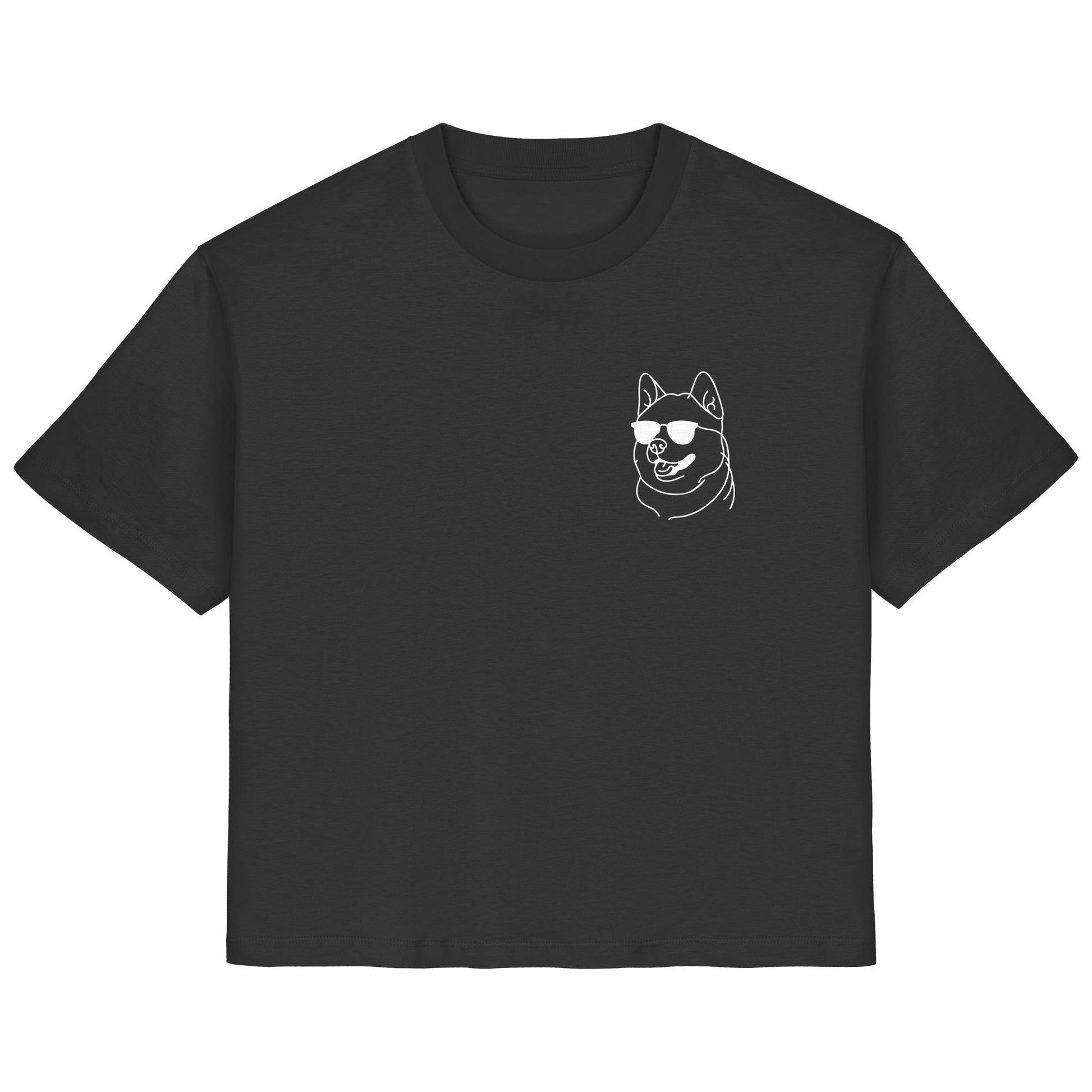 Line Art - Cooler Akita - Ladies Organic Shirt