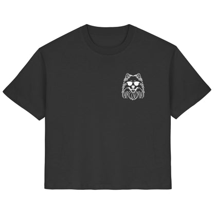 Line Art - Cooler Wolfsspitz - Ladies Organic Shirt