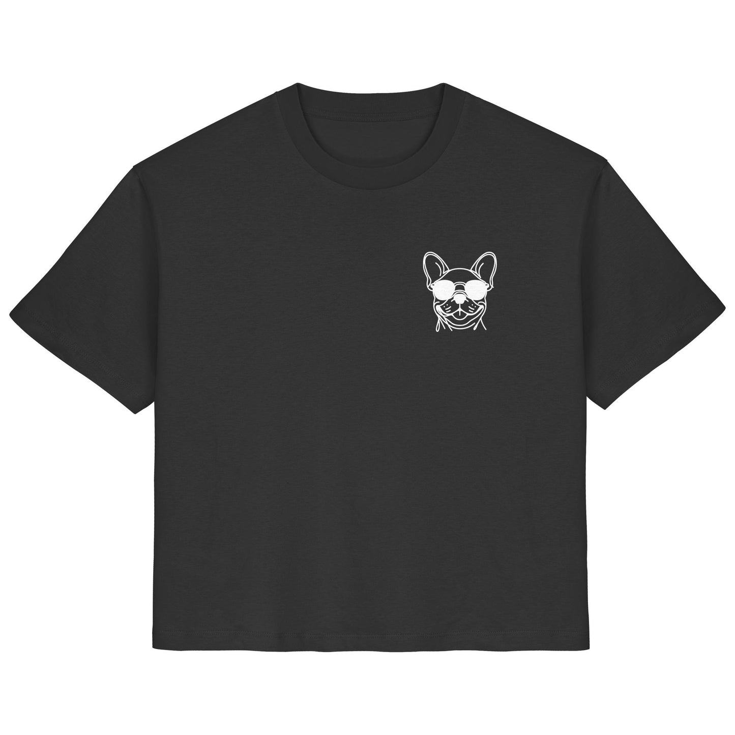 Line Art - Coole Französische Bulldogge - Ladies Organic Shirt