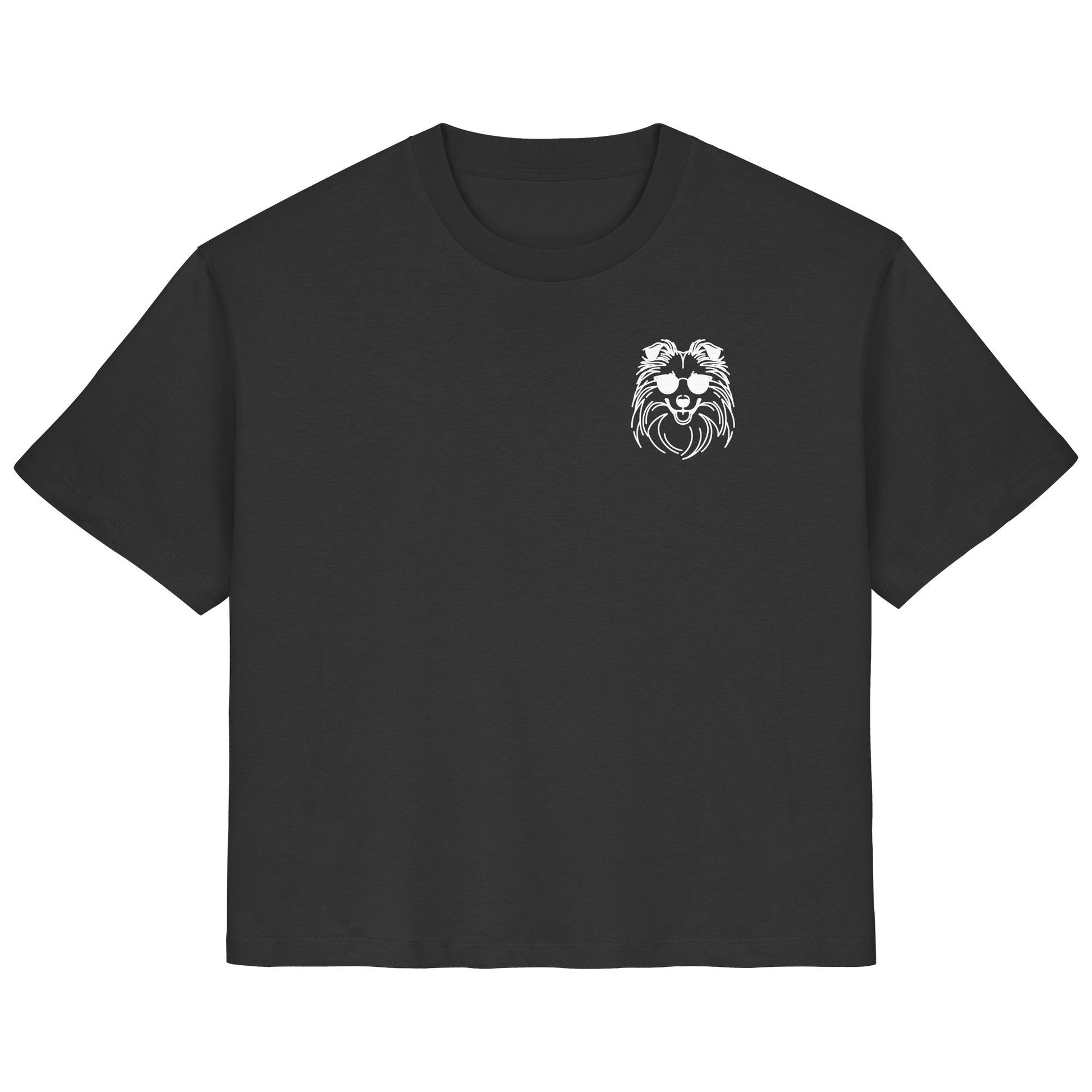 Line Art - Cooler Shetland Sheepdog - Ladies Organic Shirt