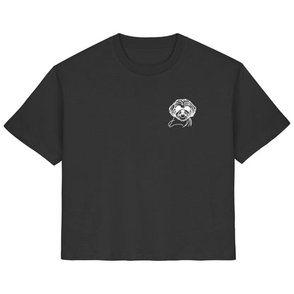 Line Art - Cooler Shih Tzu - Ladies Organic Shirt