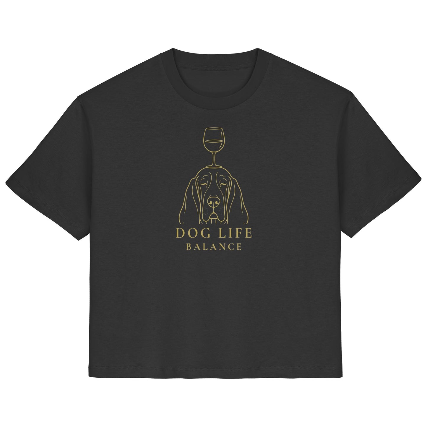 Dog Life Balance - Basset Hound - Ladies Organic Shirt