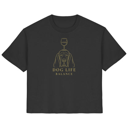 Dog Life Balance - Basset Hound - Ladies Organic Shirt