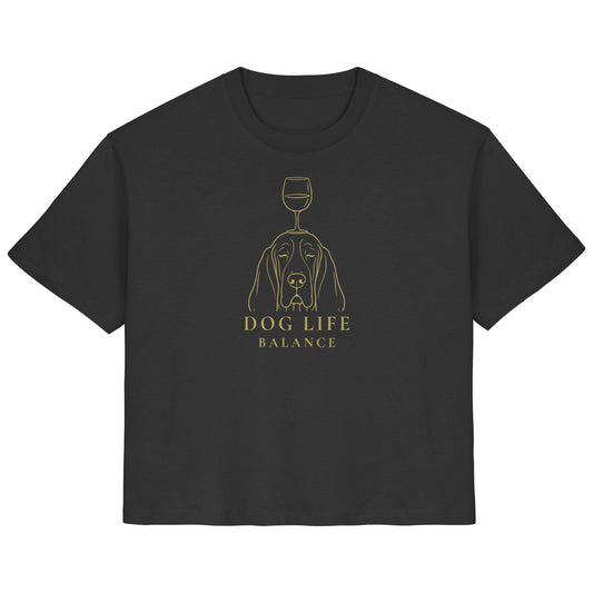 Dog Life Balance - Basset Hound - Ladies Organic Shirt