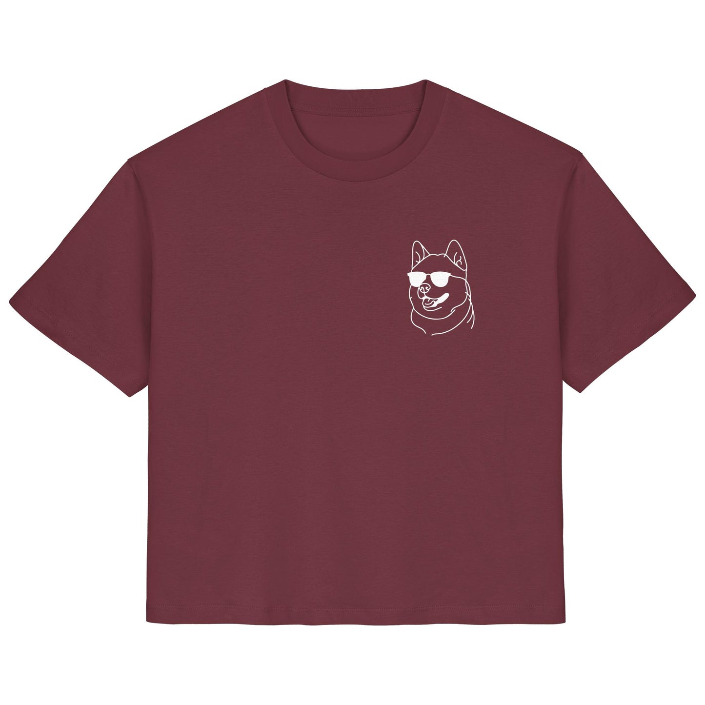 Line Art - Cooler Akita - Ladies Organic Shirt