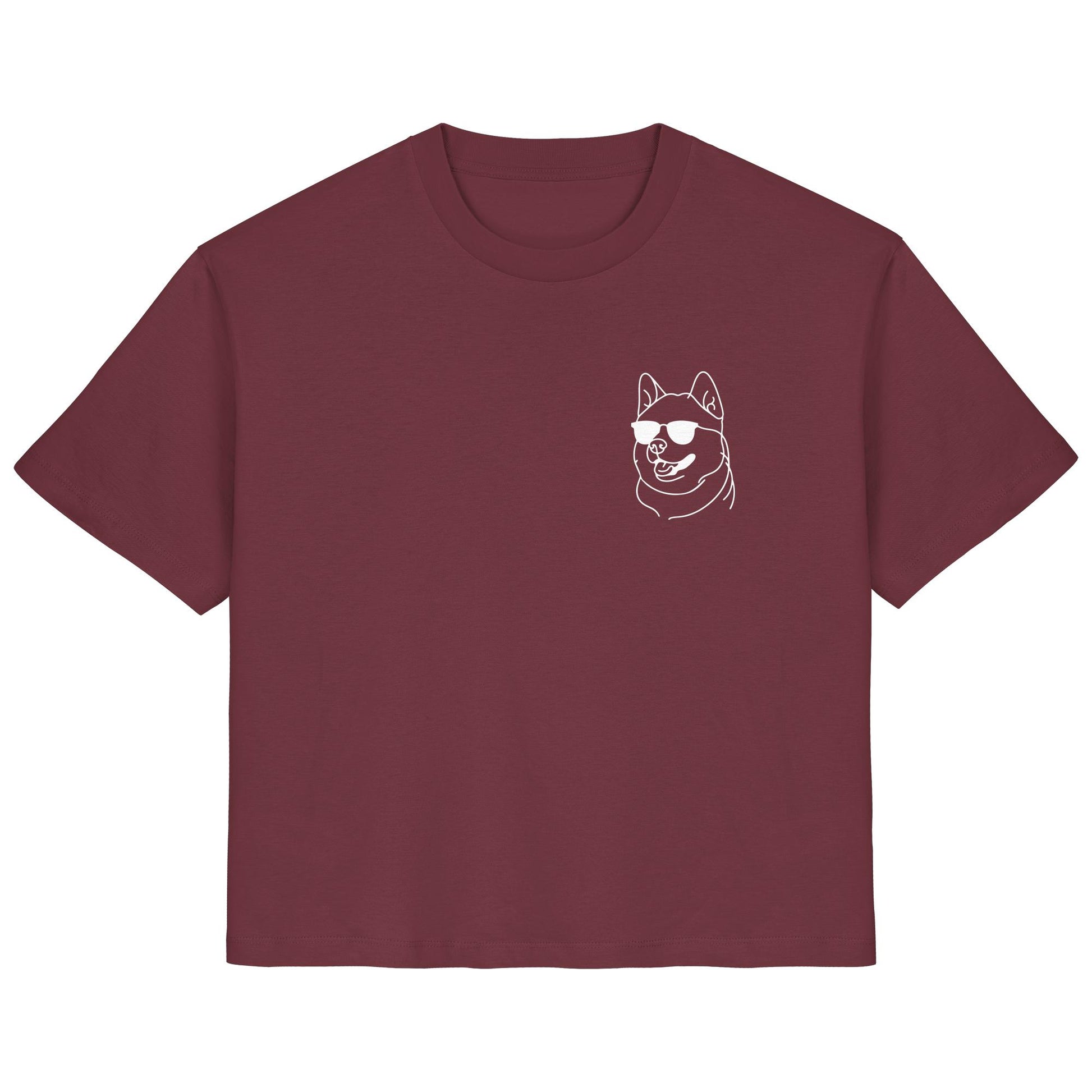 Line Art - Cooler Akita - Ladies Organic Shirt
