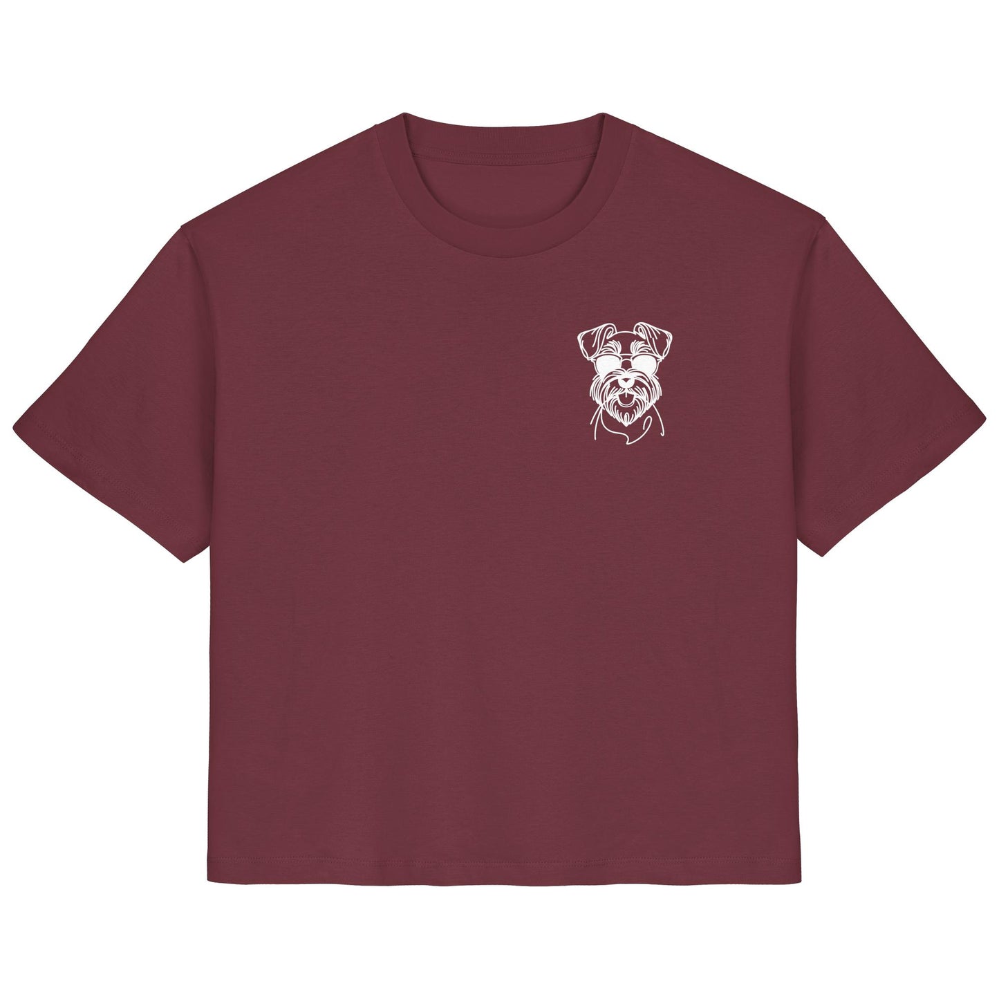 Line Art - Cooler Schnauzer - Ladies Organic Shirt