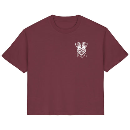 Line Art - Cooler Schnauzer - Ladies Organic Shirt