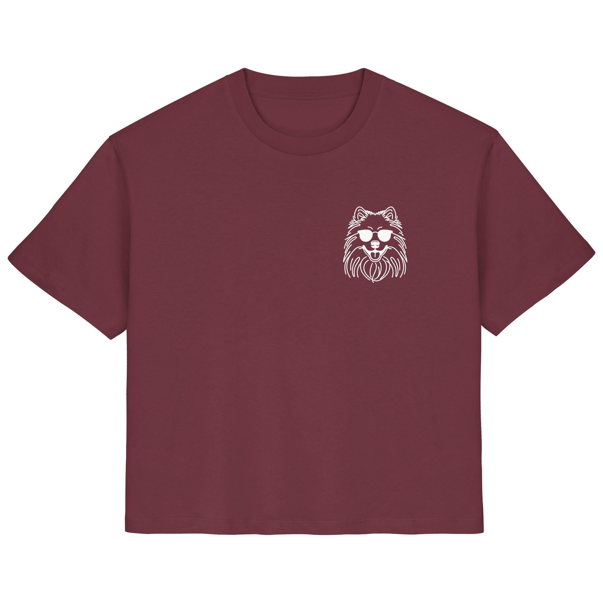 Line Art - Cooler Wolfsspitz - Ladies Organic Shirt