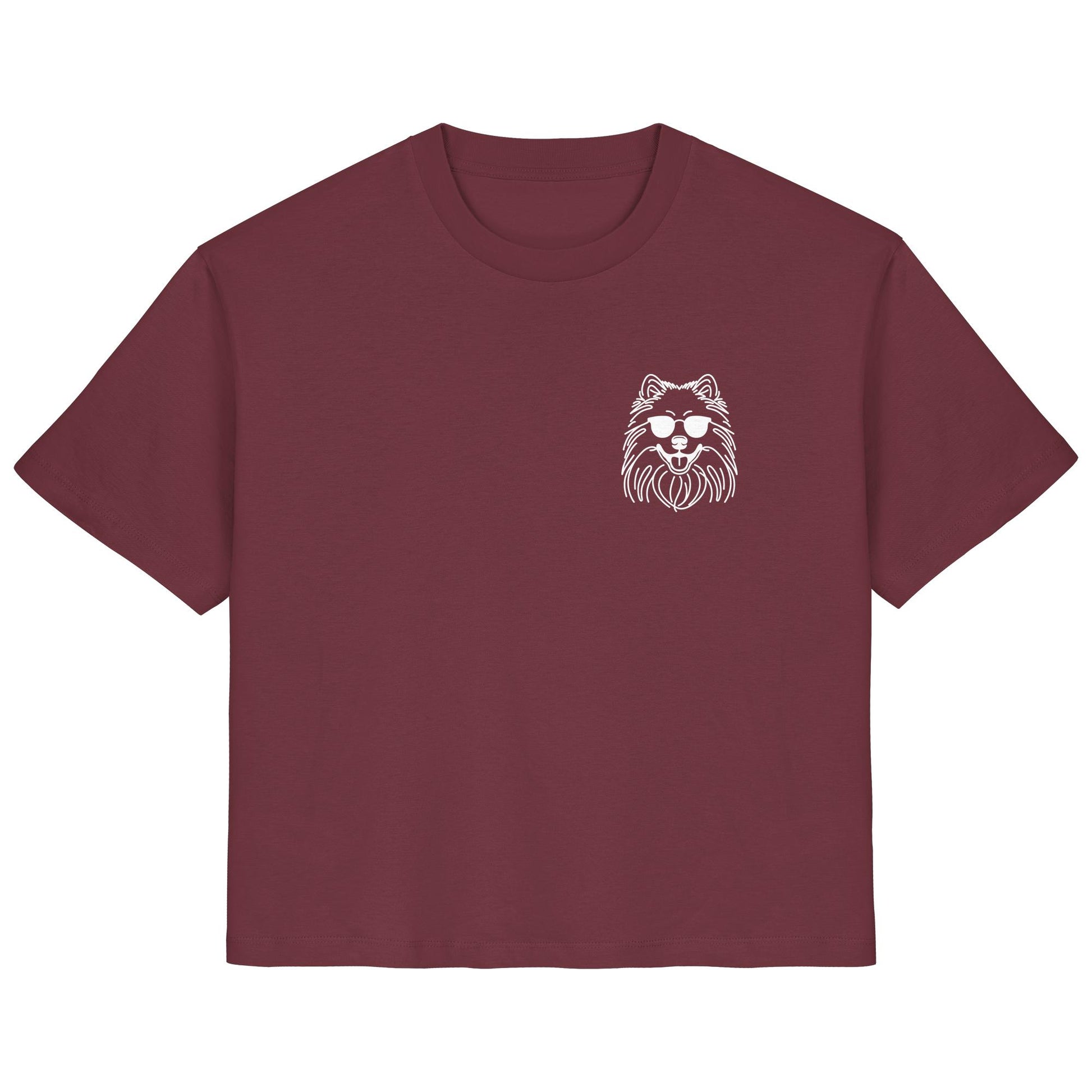 Line Art - Cooler Wolfsspitz - Ladies Organic Shirt