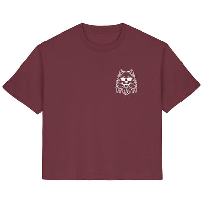 Line Art - Cooler Wolfsspitz - Ladies Organic Shirt