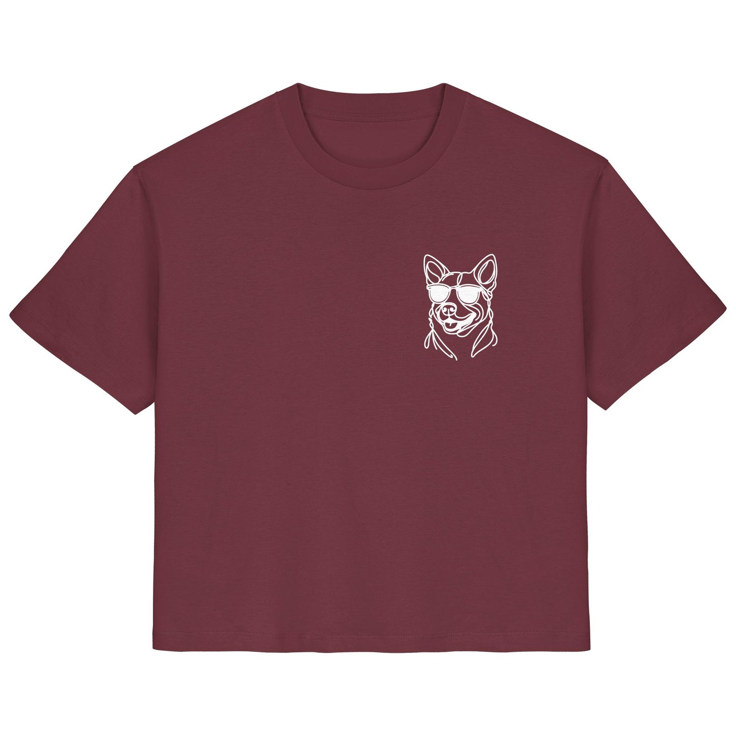 Line Art - Cooler Australian Cattle Dog - Ladies Organic Shirt