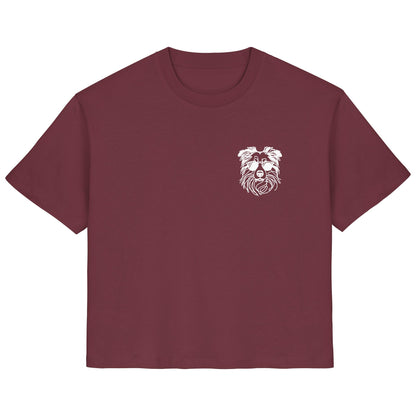 Line Art - Cooler Australian Shepherd - Ladies Organic Shirt