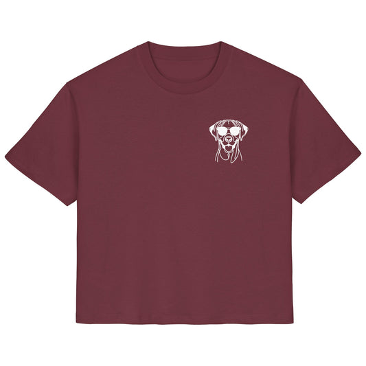 Line Art - Cooler Rhodesian Ridgeback - Ladies Organic Shirt