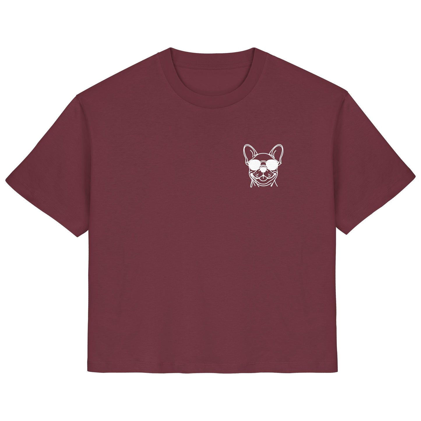 Line Art - Coole Französische Bulldogge - Ladies Organic Shirt