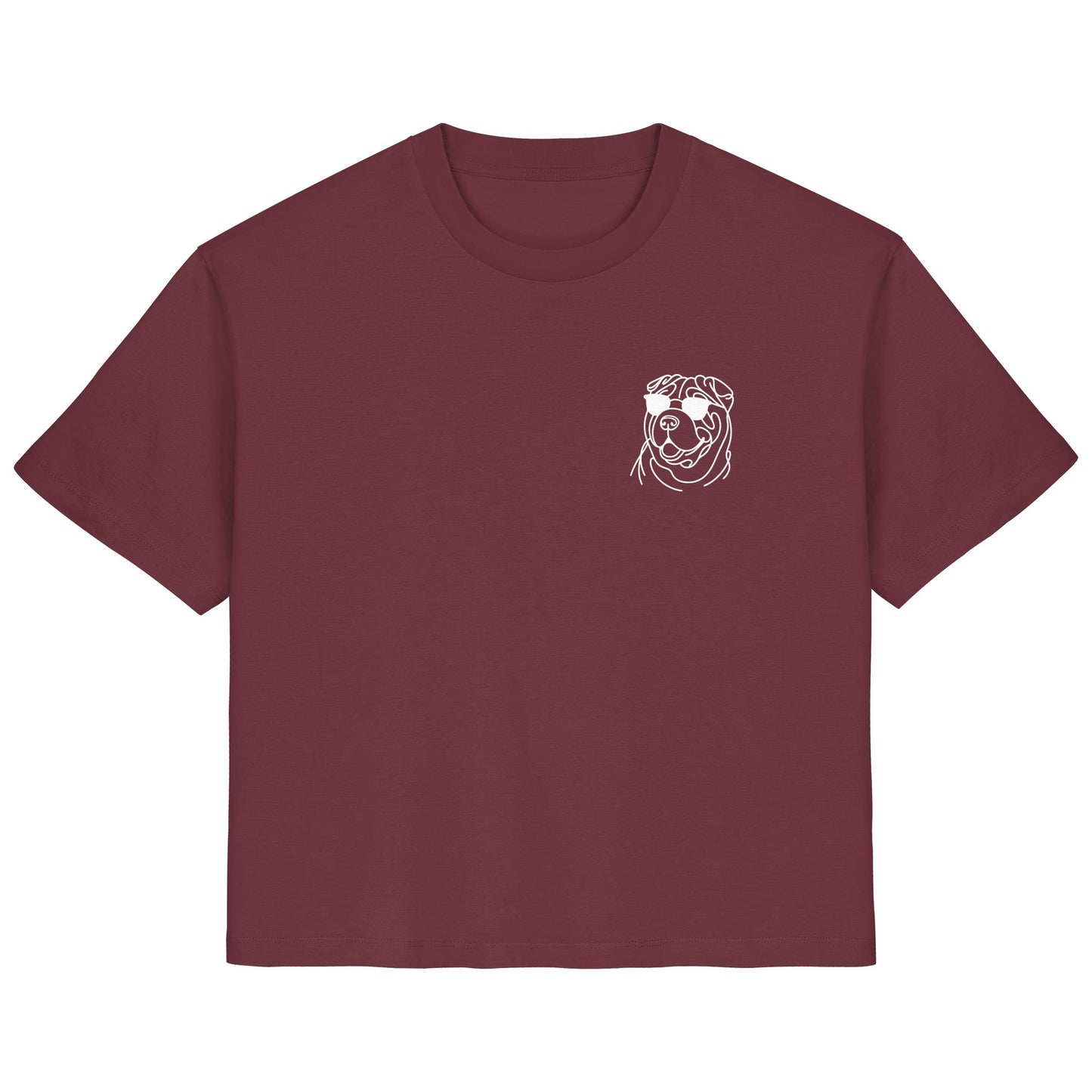 Line Art - Cooler Shar-Pei - Ladies Organic Shirt