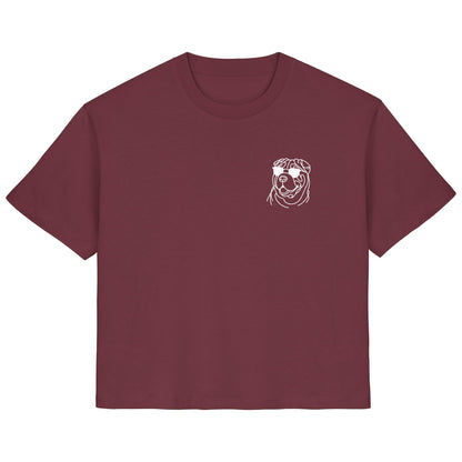 Line Art - Cooler Shar-Pei - Ladies Organic Shirt