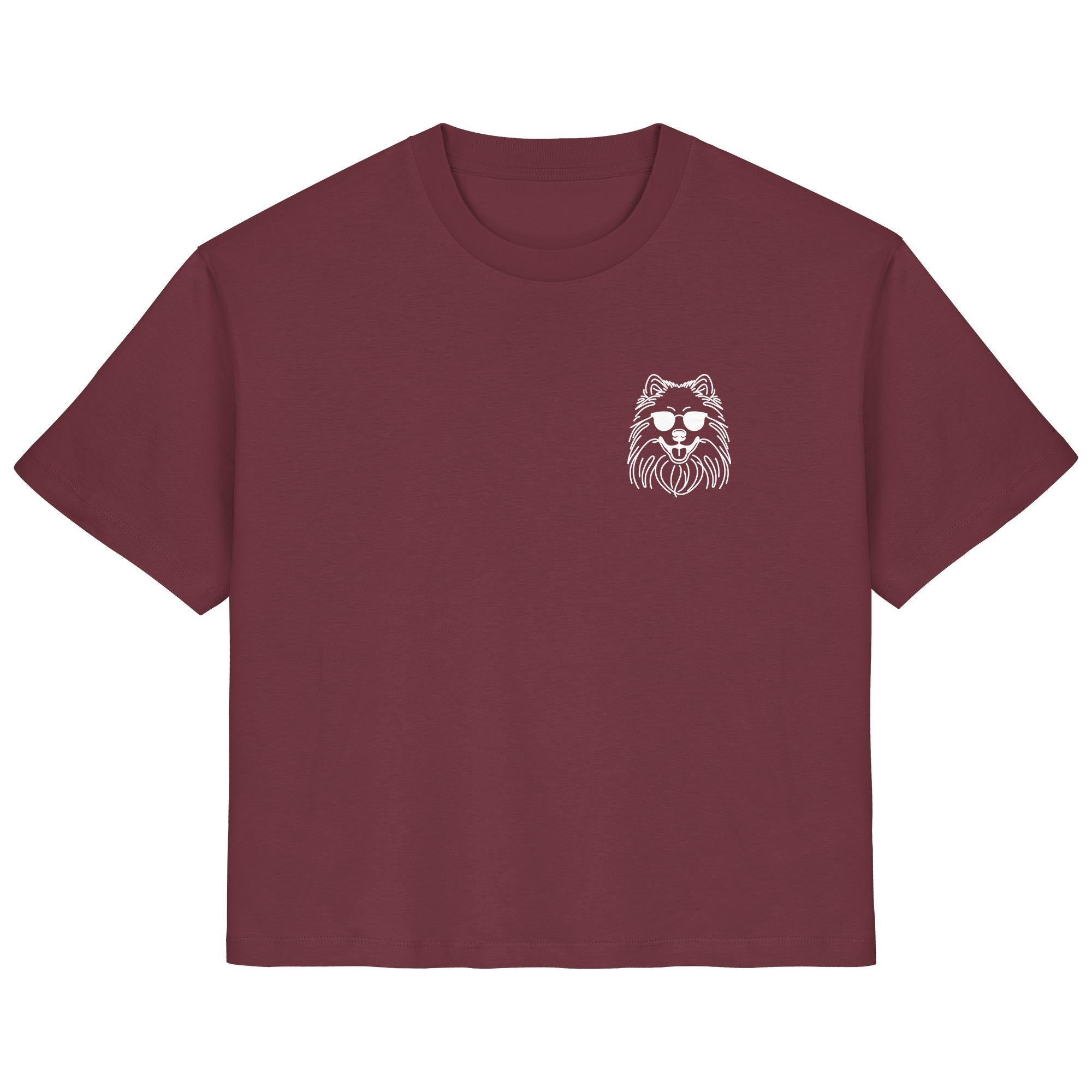 Line Art - Cooler Wolfsspitz - Ladies Organic Shirt