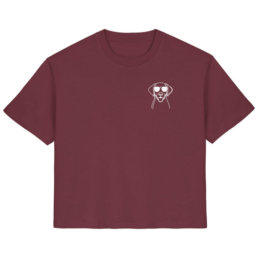 Line Art - Cooler English Pointer - Ladies Organic Shirt