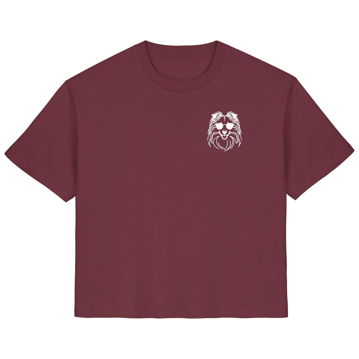 Line Art - Cooler Shetland Sheepdog - Ladies Organic Shirt