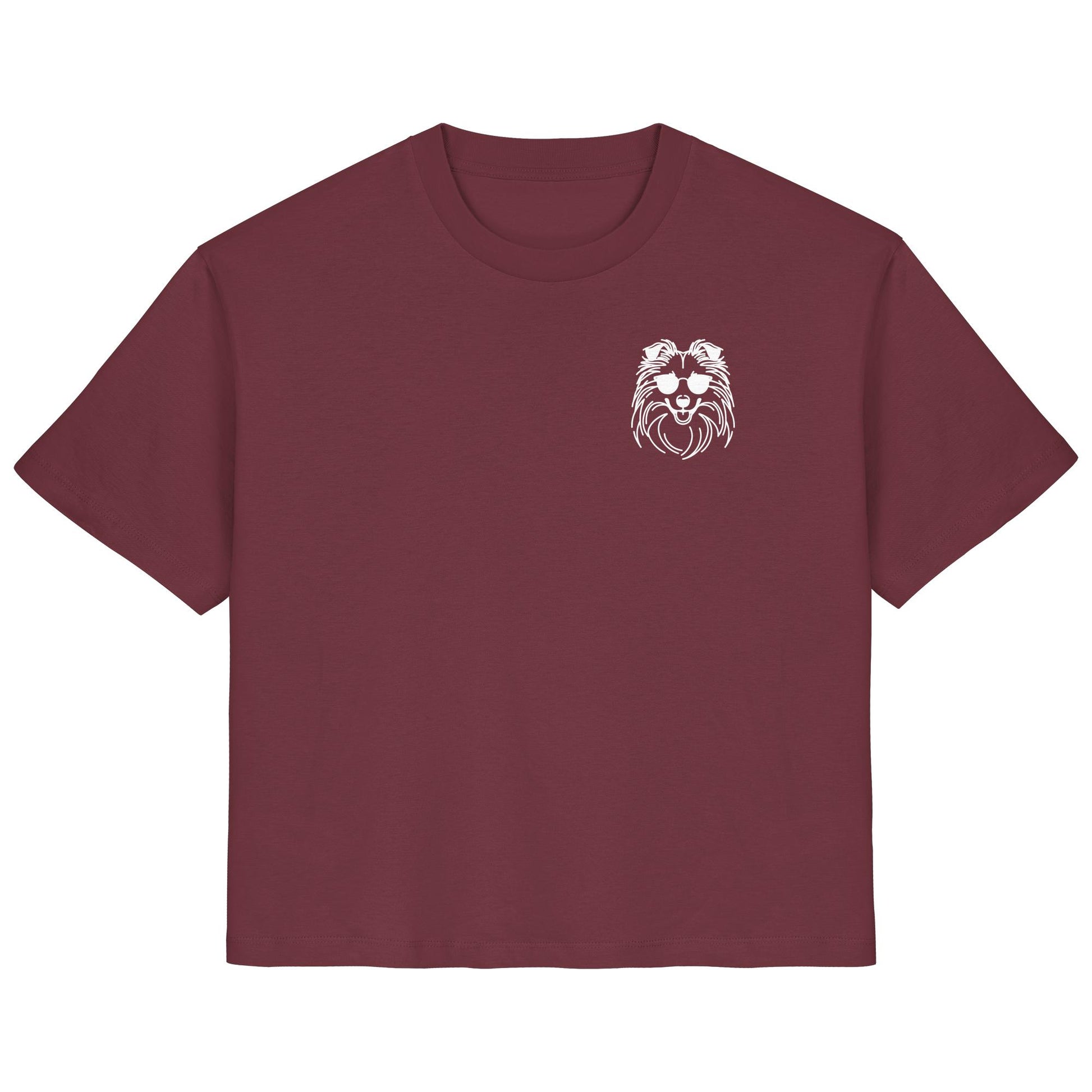 Line Art - Cooler Shetland Sheepdog - Ladies Organic Shirt