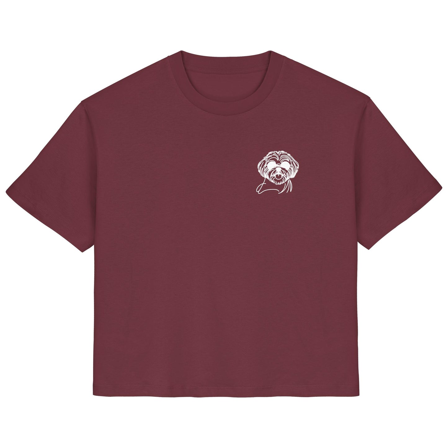 Line Art - Cooler Shih Tzu - Ladies Organic Shirt
