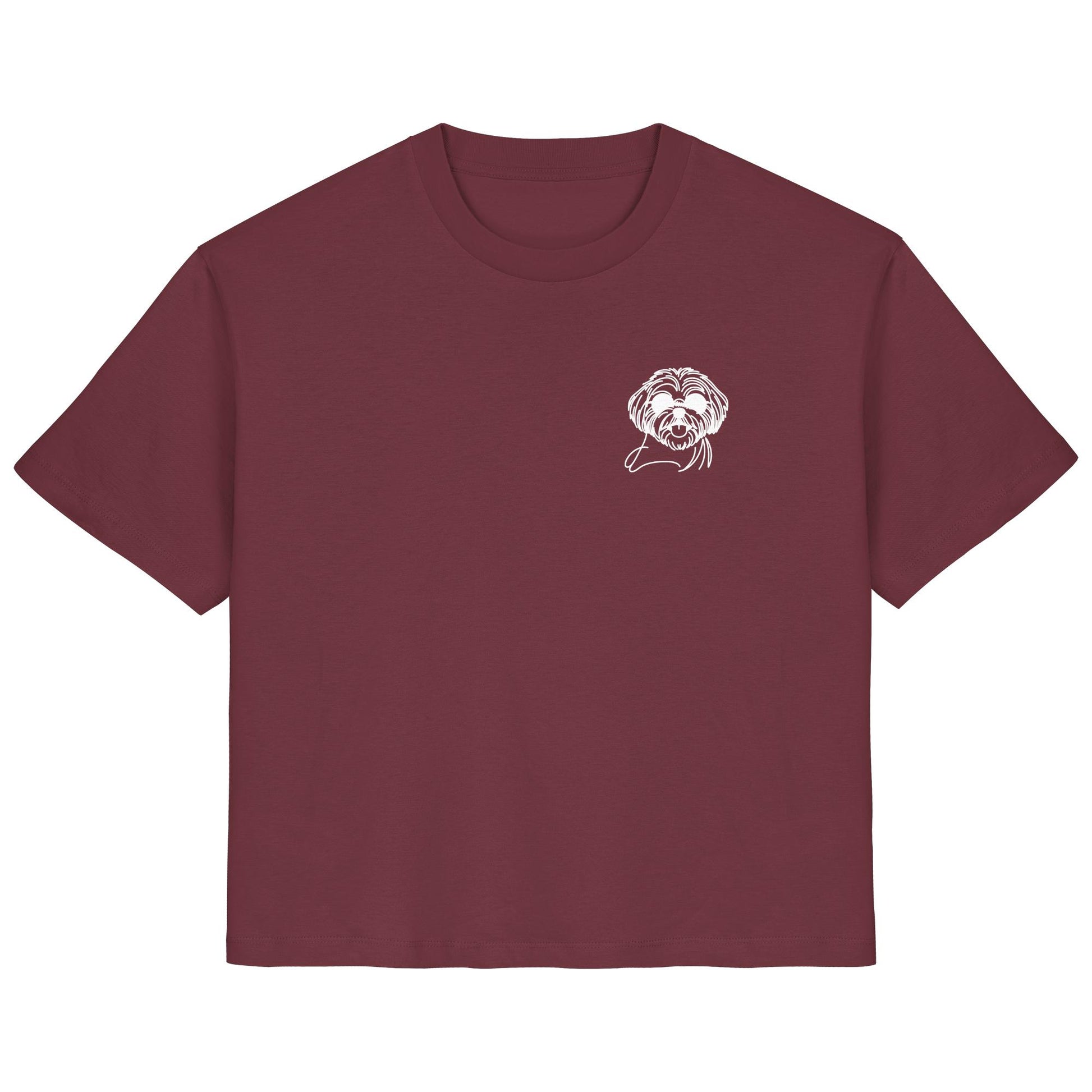 Line Art - Cooler Shih Tzu - Ladies Organic Shirt