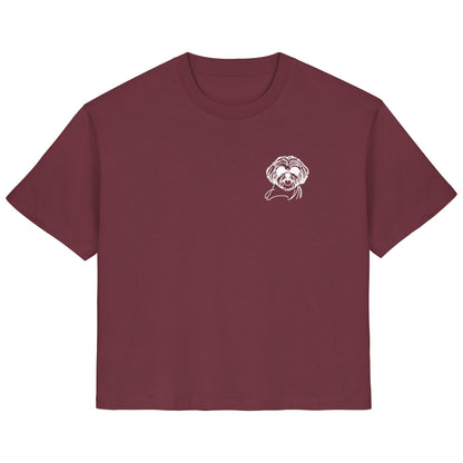 Line Art - Cooler Shih Tzu - Ladies Organic Shirt