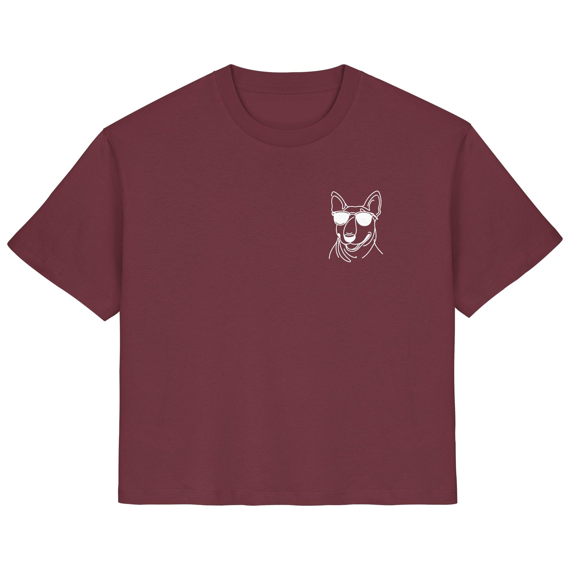 Line Art - Cooler Bullterrier - Ladies Organic Shirt