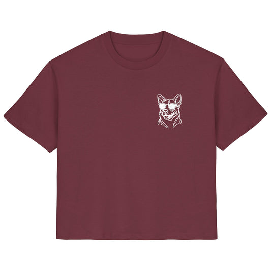 Line Art - Cooler Australian Cattle Dog - Ladies Organic Shirt