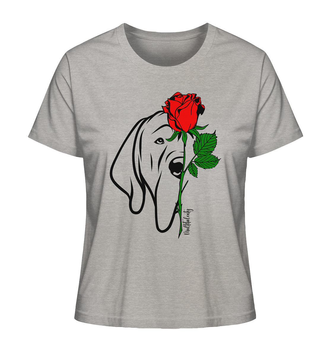 Tattoo Rose - Deutsche Dogge - Ladies Organic Shirt